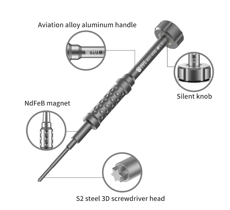 Precision Disassembly Bolt Driver Non-slip 3d Batch Header Screwdriver ...