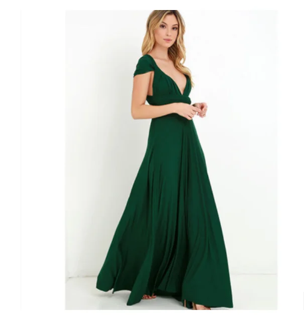 

Gracious Long deep v-Neckline Prom Dresses Back Tulle Sleeveless Party Prom Maxi Evening Formal Dress