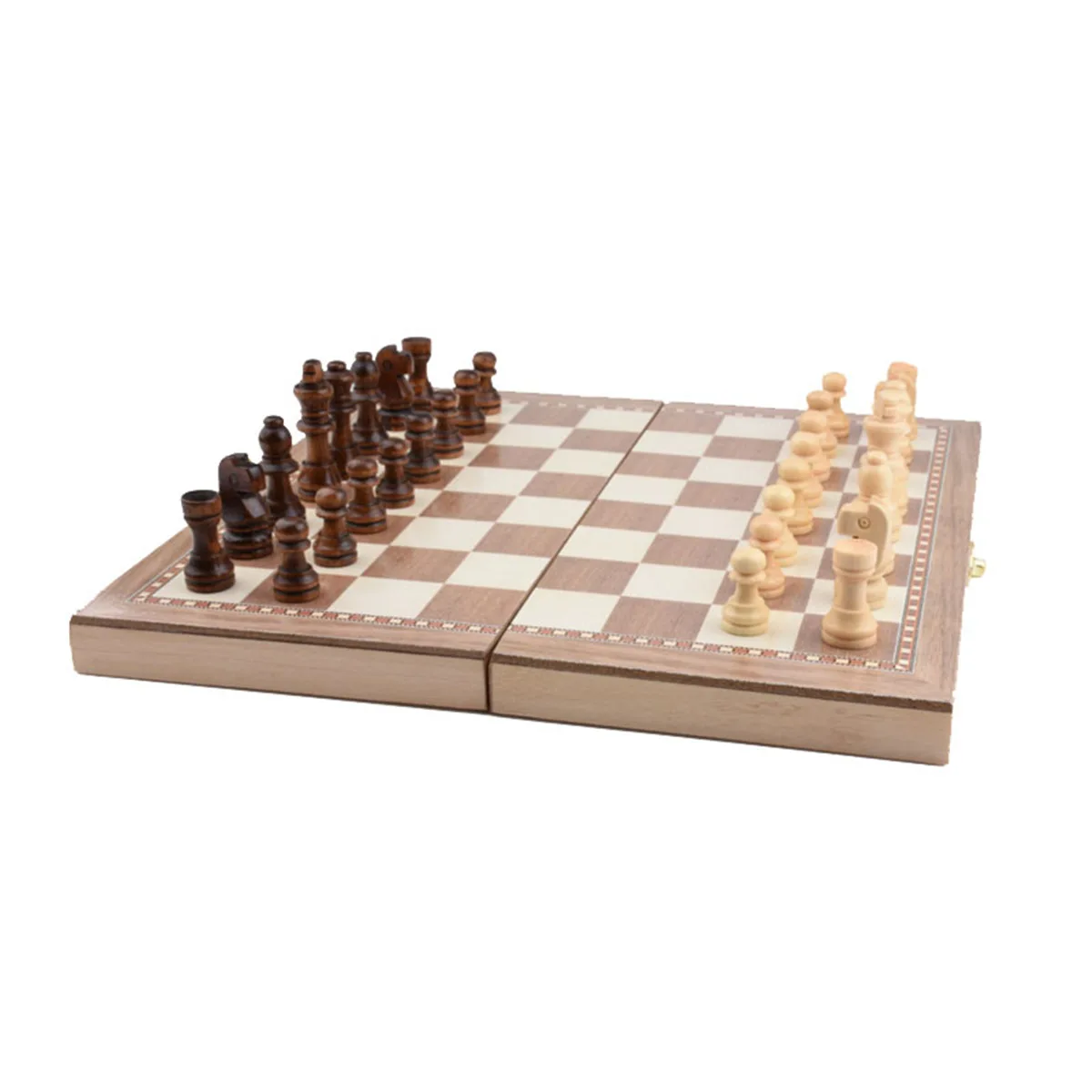 

2022 Board game Chess Pieces wooden magnetic chess set luxury wooden Chessboard game chess, Brown
