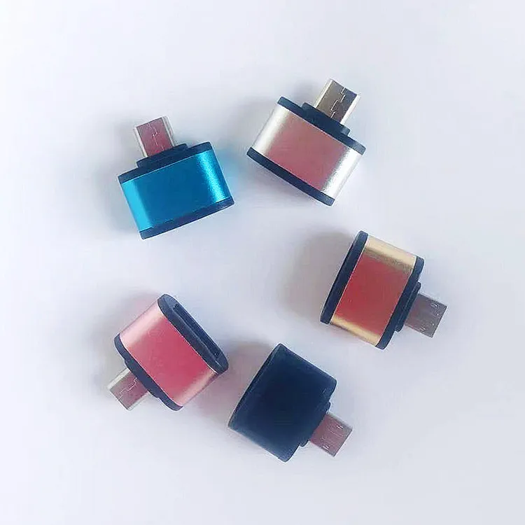 

for Mouse keyboard U disk Metal V8 OTG Micro male to USB female Cable Data Adapter Lanyard micro OTG 5pin