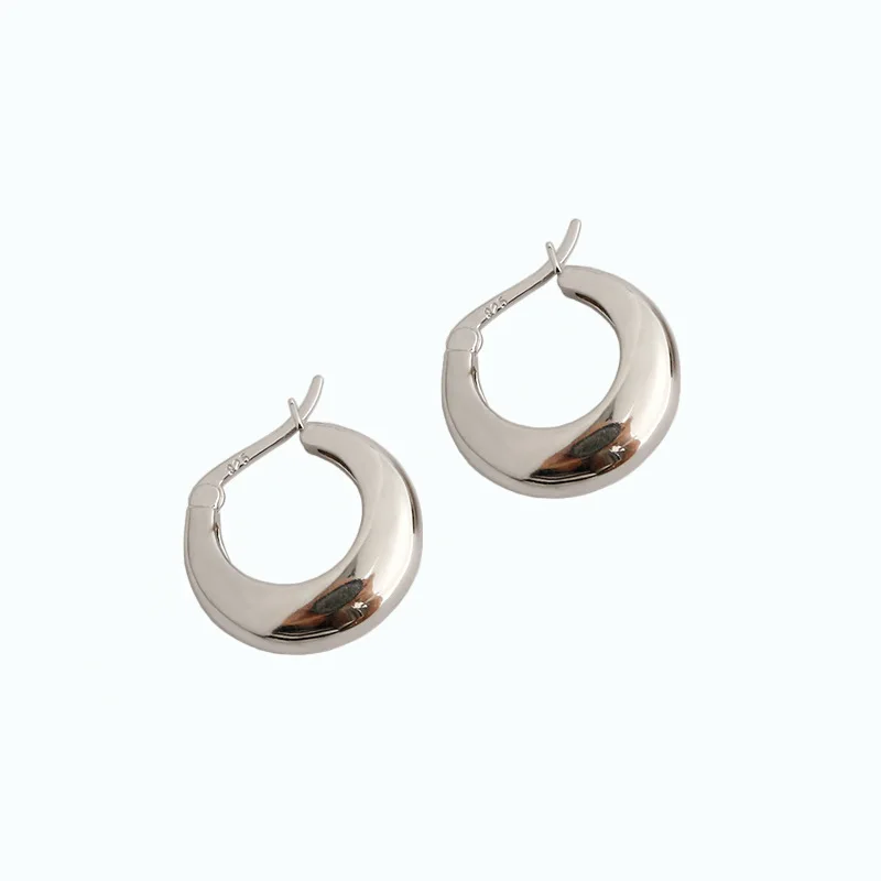 

18K Genuine Gold Filled Waterdrop Huggies Silver Earrings 925 Sterling Silver Hoop earrings Minimalist Jewelry, Gold &silver