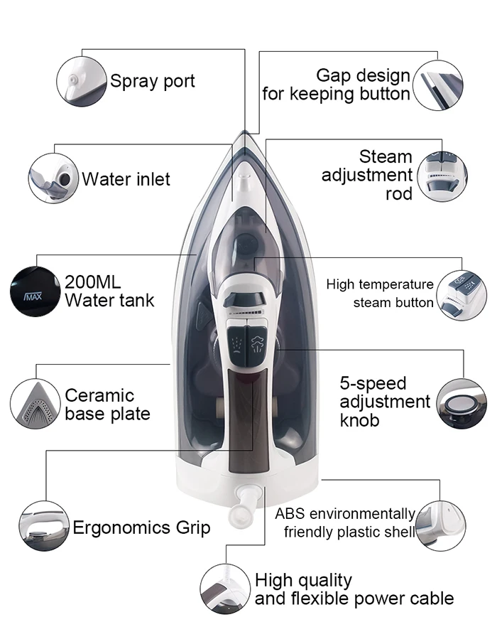 Honeyson Portable Steam Mini Iron For Hotel Ce Cb Hs06 Buy Steam
