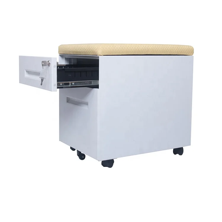 

High quality 3 drawer metal office file cabinet metal filing cabinet with cushion
