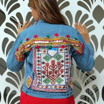 bohemian denim jacket