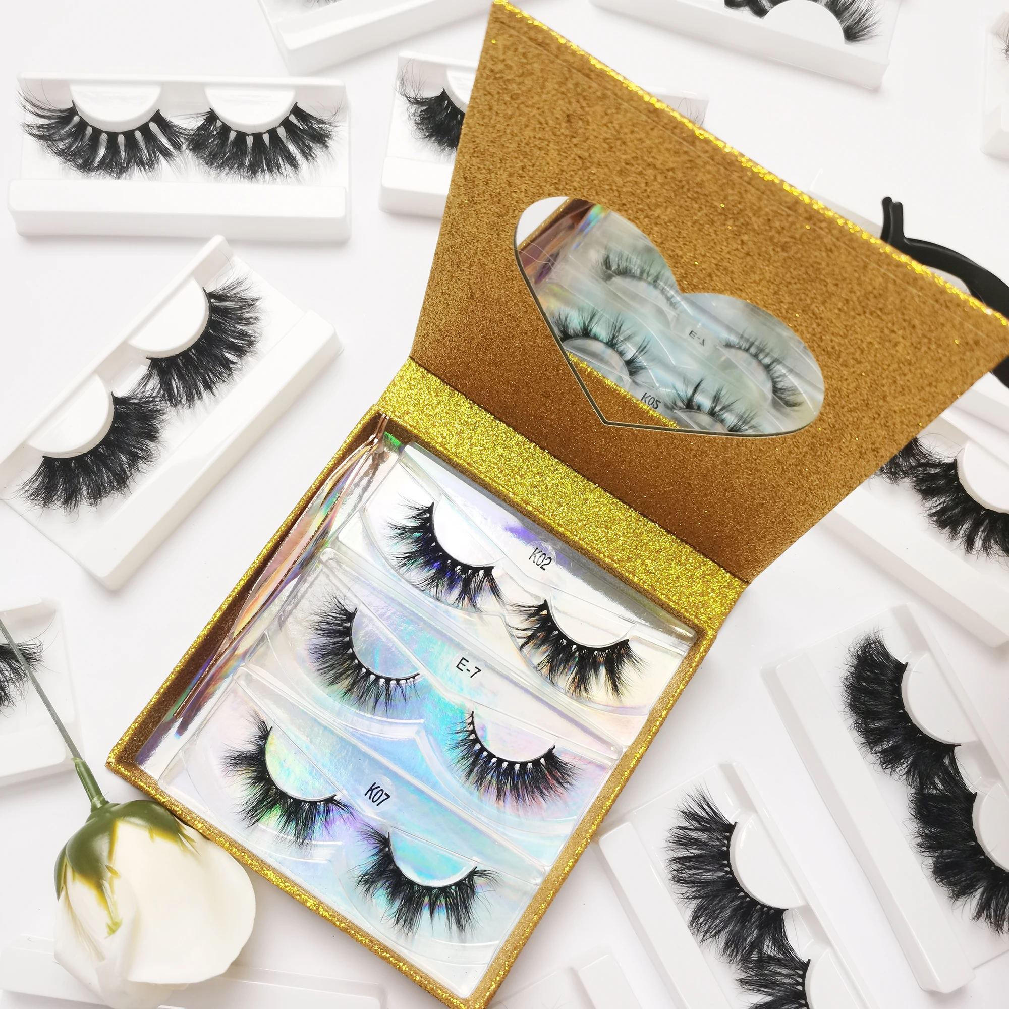 

Best Seller Custom Eyelash Packaging Box 100% Real 3d Mink Eyelashes Private Label 25mm Mink Lashes Lash Vendor, Natural black