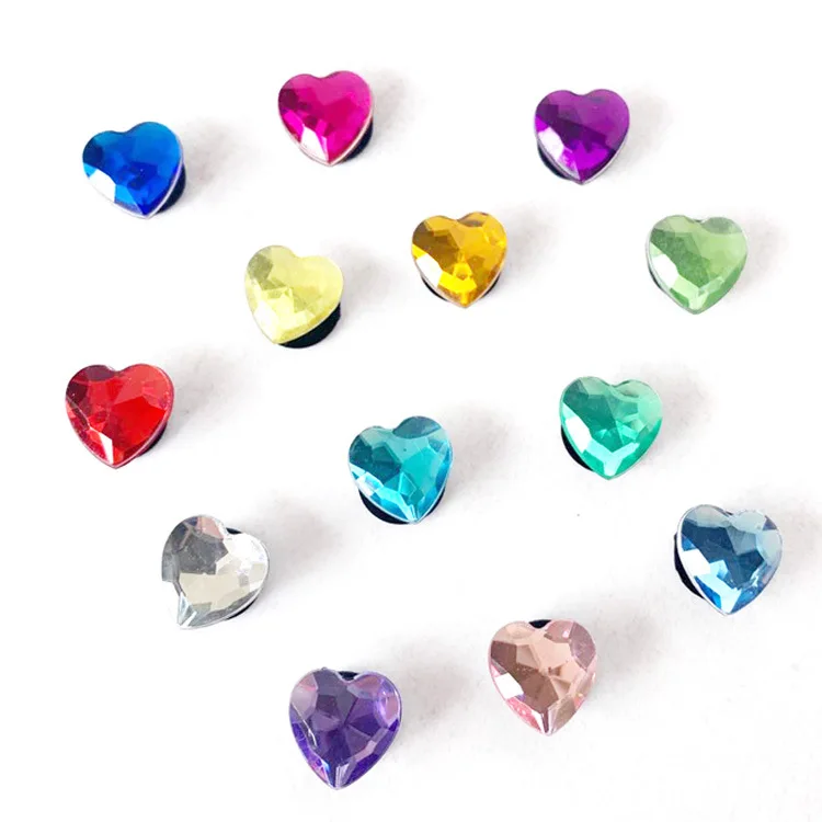 

Custom Designer Accessories Crystal LOVE available promotional shoes decoration charms shoe charms for croc shoe, Picture