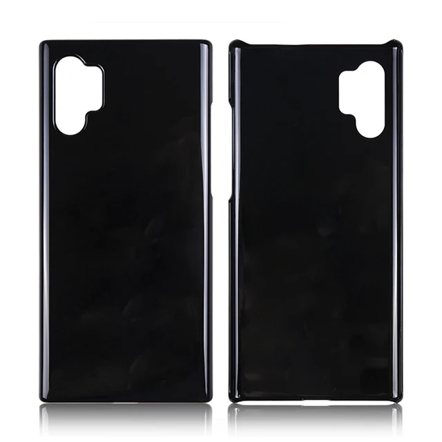 

For Samsung note10 pro Glossy single bottom PC hard phone case hard pc case, Black
