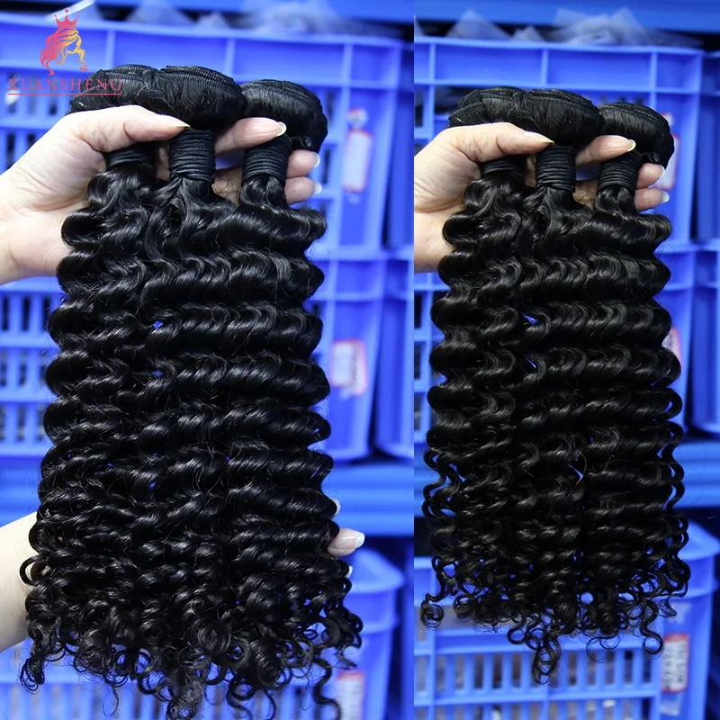 

100% Human Hair Wigs No Shedding No Tangle Deep Wave Human Hair Extensions