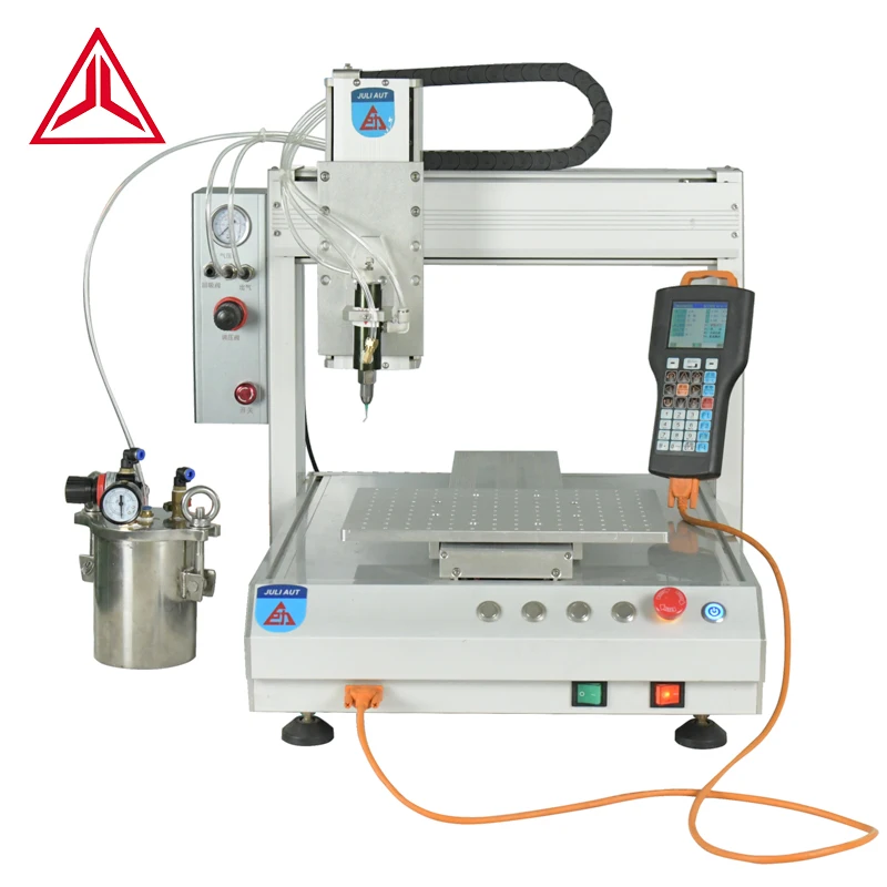 Desktop 3 Axis Glue Dispenser Machine For 2600ml Liquid Glue Applying Machine