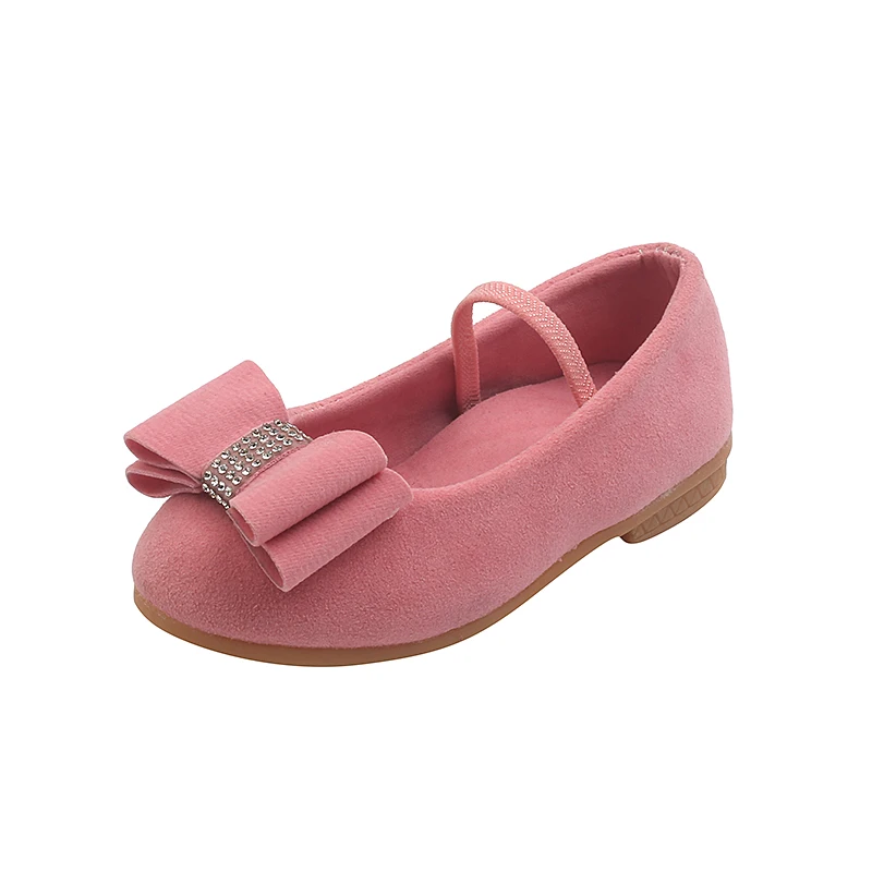 

Hot style girl flat dress shoes children leather princess shoes, Black/pink/red