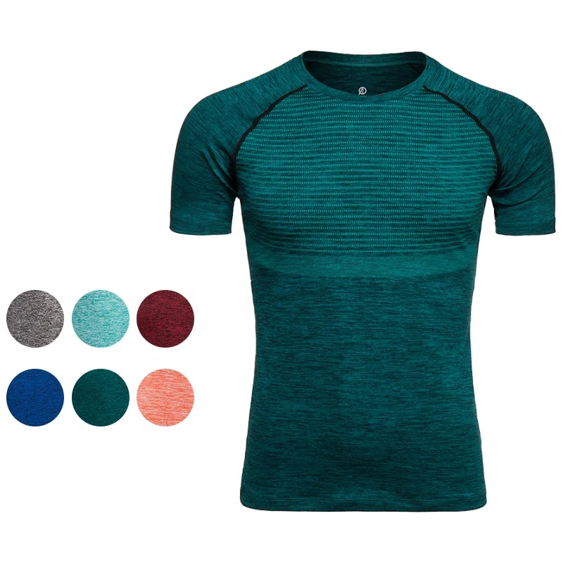 

2019 Private Label Wholesale Custom stretching sports Men gym fitness clothing short-sleeved t shirt