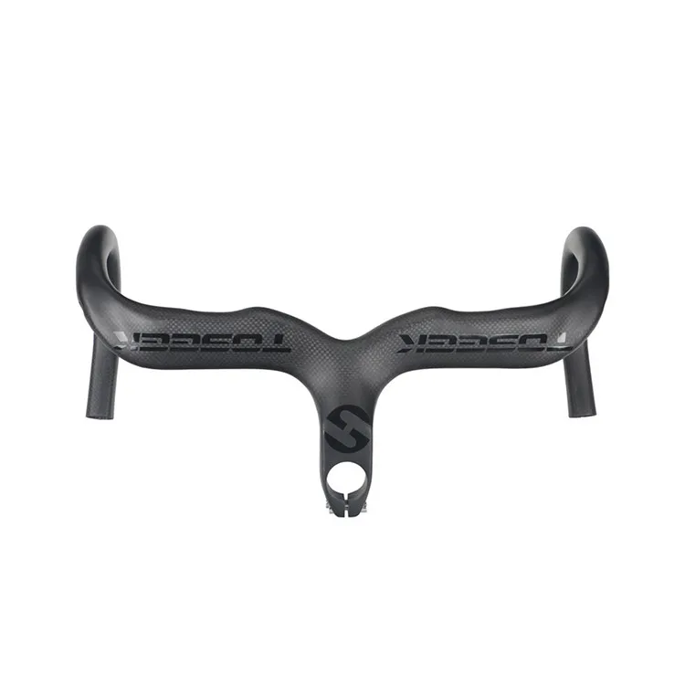 

Spot Stock Toseek Full Carbon Integrated Handlebar Stem Length 90/100/110/120mm Road Bike Bicycle Handlebar Carbon Bike Parts