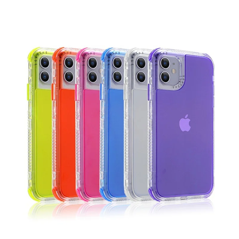 

Top sell clear acrylic tpu PC frame phone case for iphone 12 11 pro max, 3 in 1 hybrid phone cases for iphone 13 pro