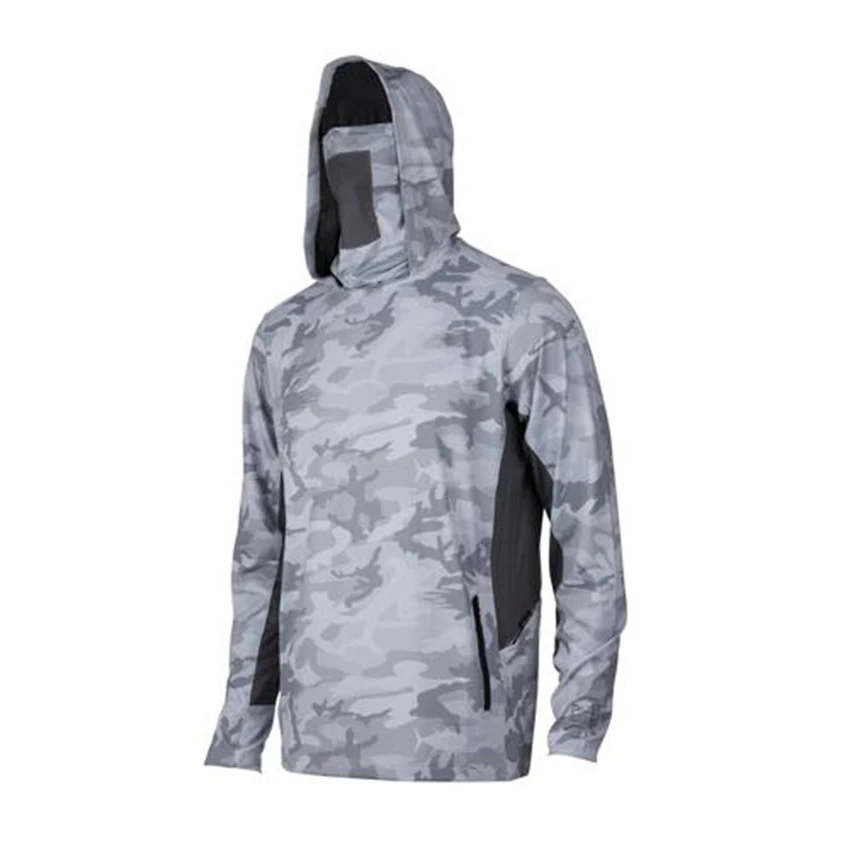 

high quality stylish quick dry 100% polyester printing men fishing hoodie