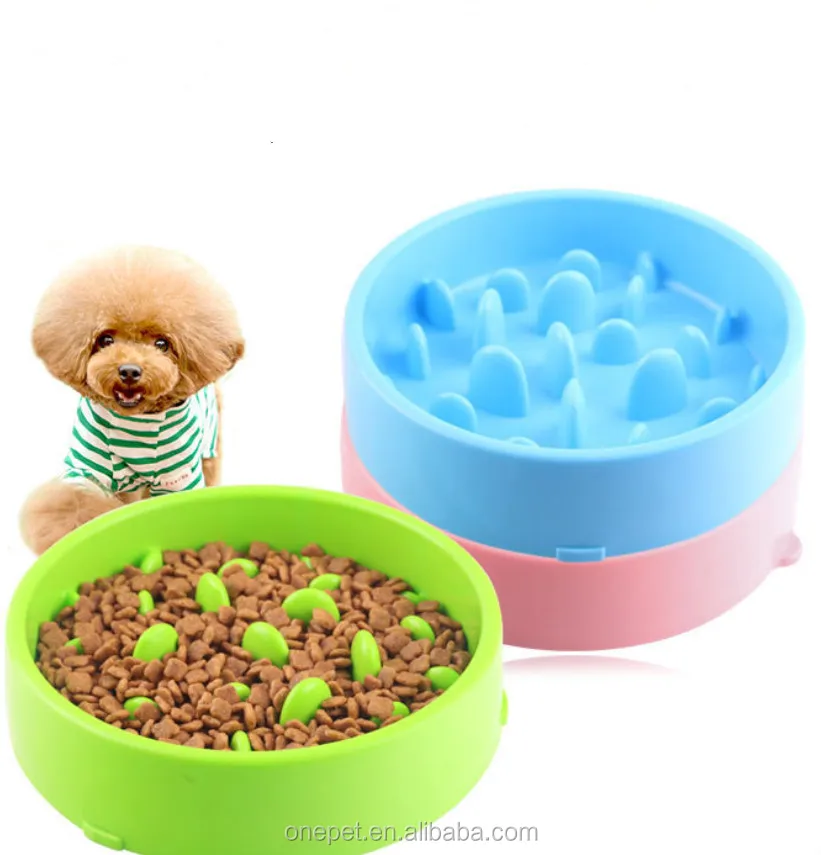 

Usual design eco friendly plastic round pet feeder drinking food dog bowl