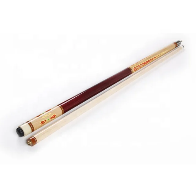 

12mm/13mm Tip Stainless Steel Uni-lock Full Maple Wood Nine-ball Ball Arm Billiard Pool Cue Stick, Colorful