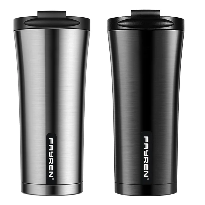 

Eco Friendly Plastic Steel Tumbler Car Custom Travel Matte Black Coffee Mug