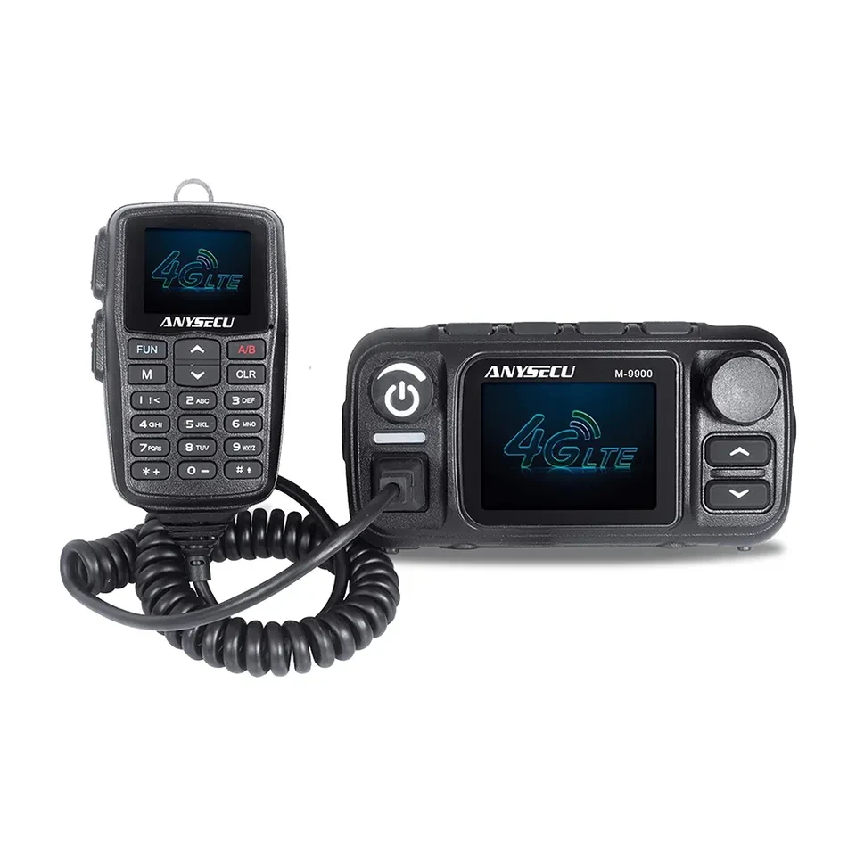 

Anysecu 25W High Power Mobile Radio M-9900 POC+Analog Car Radio M9900 uhf vhf Linux System work with Realptt