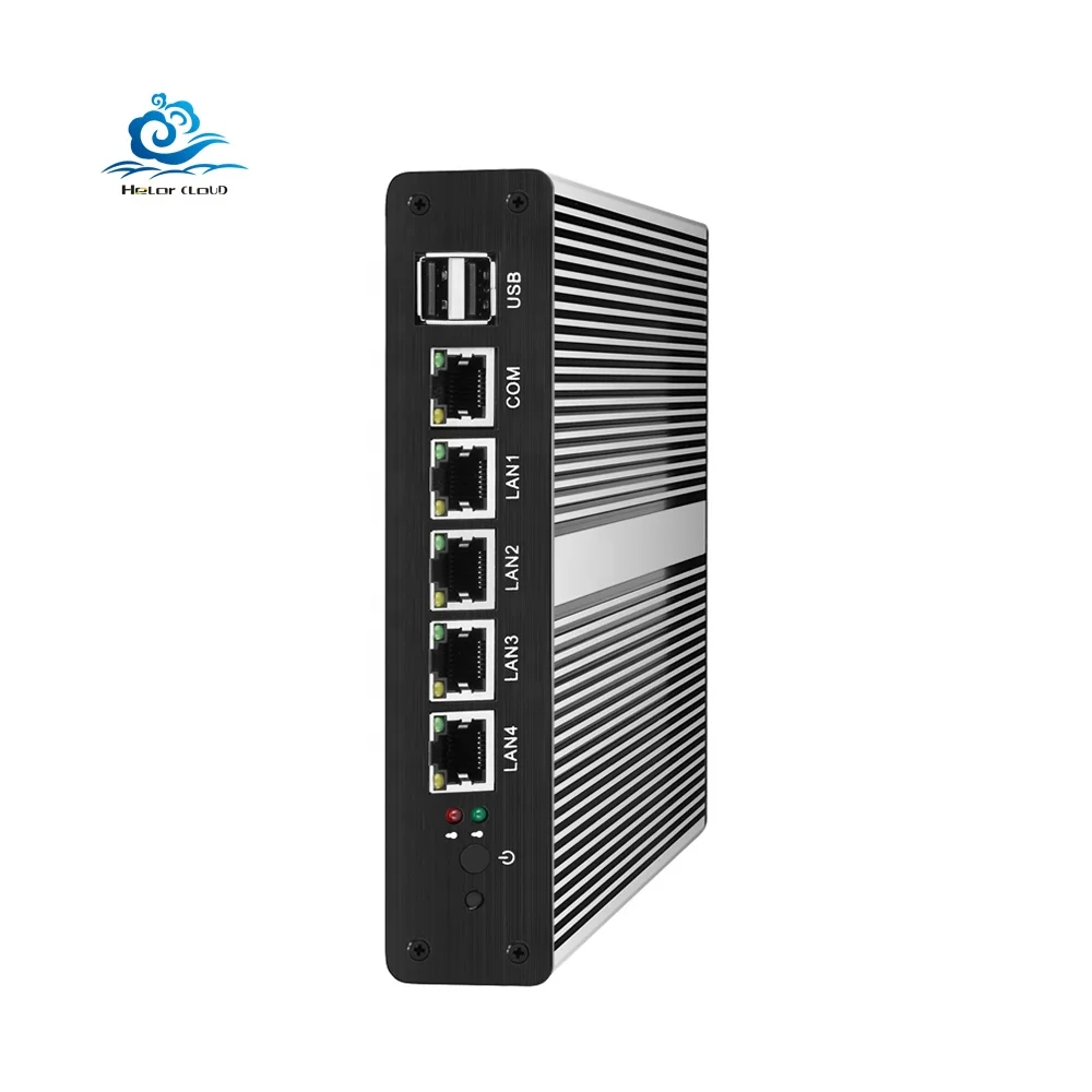 

Hly 4 Gigabit Ethernet LAN Mini PC Firewall Routers Celeron J1800 dual Core pfSense 2.0Ghz VGA USB2.0 RJ45 industrial Computer