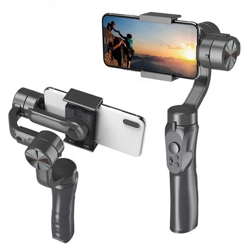 

New Arrival 3-Axis Gimbal Stabilizer Smartphone Handheld Selfie Holder Action Camera Video 3 Axis Gimbal Stabilizer, Black white