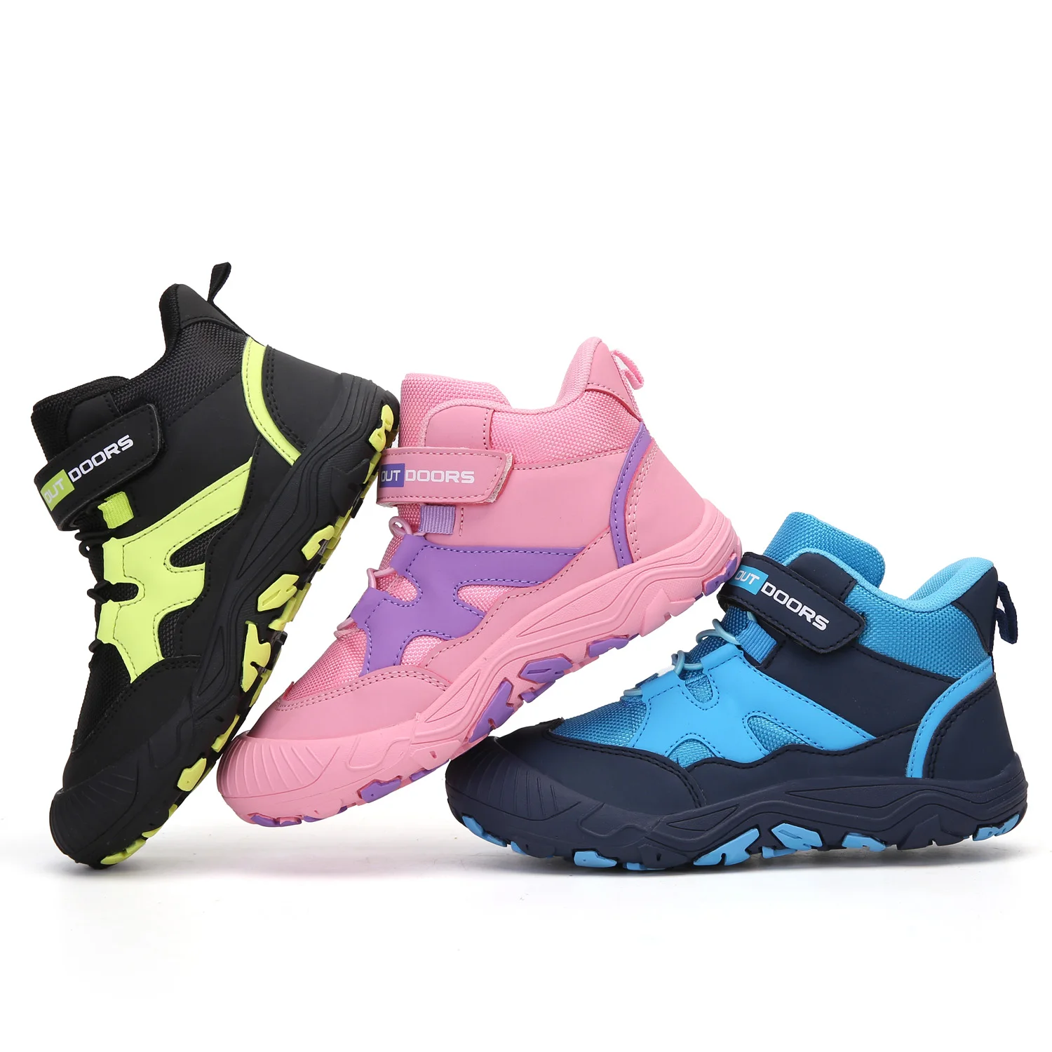 

Athletic Mountain Hiking Shoes Carbon Fiber Men Leather Shockproof Summer Top Racing Winter Magic Mesh OEM