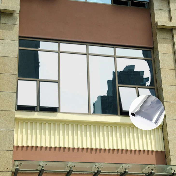 

static no glue uv blocking one way mirror film for building/home window