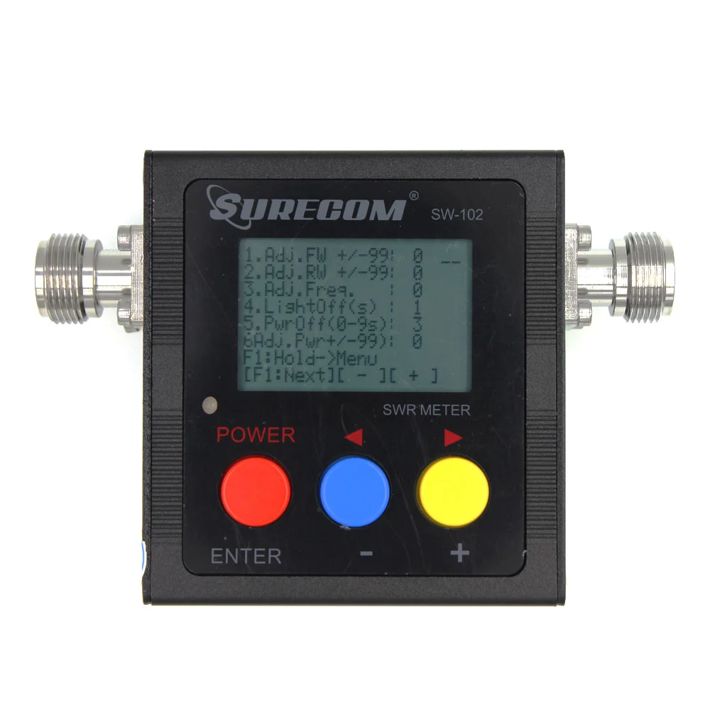 

Surecome V.S.W.R.& power meter VHF/UHF 125-525Mhz 120W model SW-102, Black