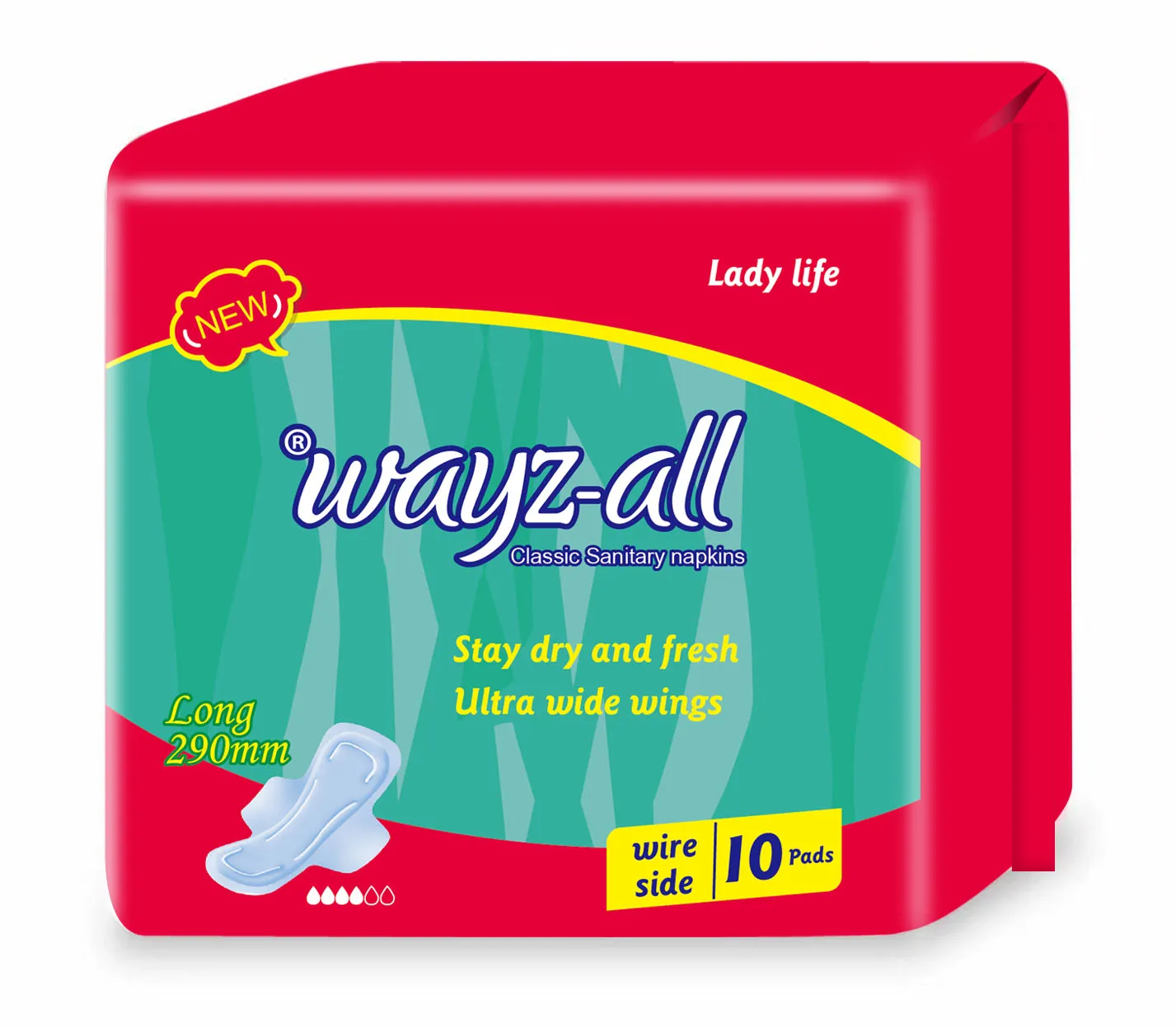 Wholesale Feminine Hygiene Products Lady Sanitary Pads Good Cotton High