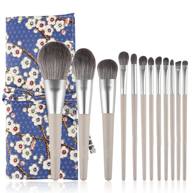 

Yihuale 12PCS Newest Cosmetic Professional Make up Brush Set, Gray