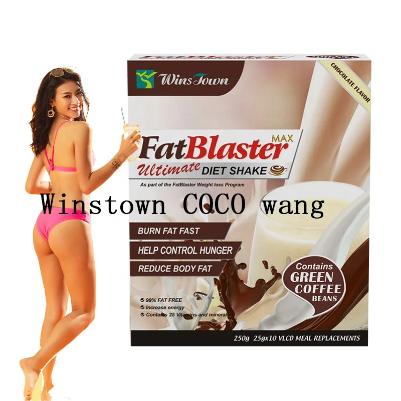 

Fat blaster weight loss milkshake Private label green coffee winstown diet shake chocolate flavor Meal Replacement Powder