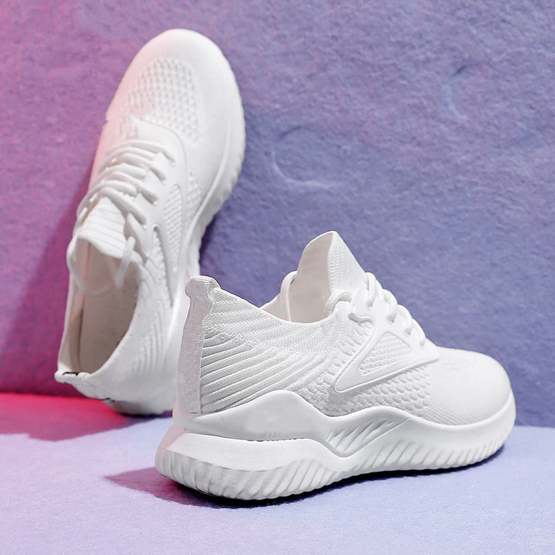

Fashion Breathable Flyknit Upper Sneakers Sport Shoes for Women