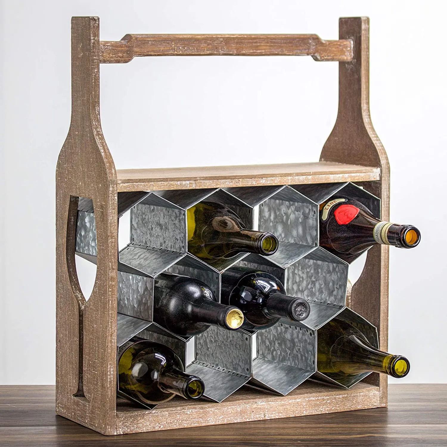 Stackable Modular Wine Rack Wine Storage Stand Wooden Wine Holder