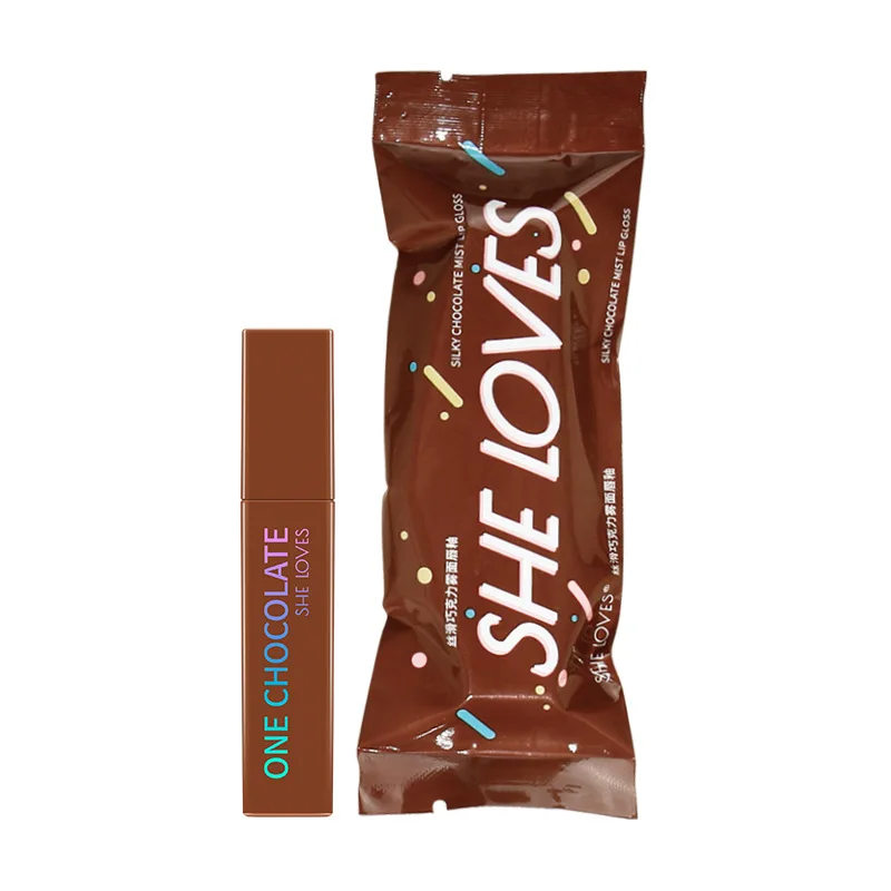 

SHE LOVES 8 Colors Chocolate Package Lip Glaze Velvet Matte Liquid Lipstick Waterproof Long Lasting Beauty Lip Gloss Set