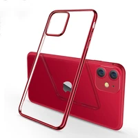 

OTAO 2020 Soft TPU Case For iphone 11 Pro XS MAX XR X 8 7 6 6s Plus Plating Transparent Mobile Cover Fundas Transparente Coque