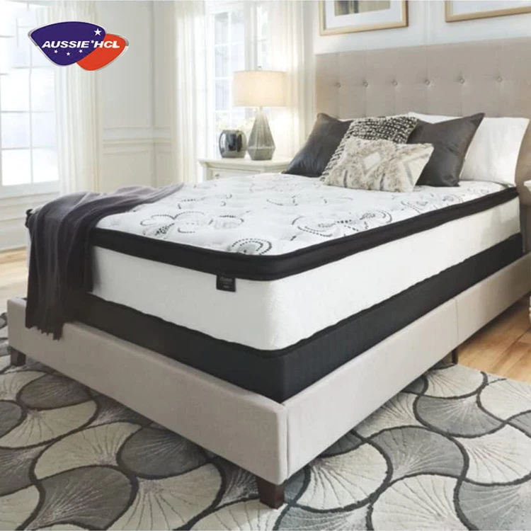 Hotel luxury memory foam pocket spring mattress with vacuum compressed packing
