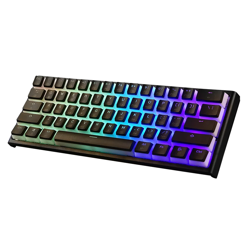 

Magic Refiner 61 keys PBT Color Matching Light-proof Backlight Replacement Suitable PUDDING Keycaps Gaming Mechanical keyboards, Black white