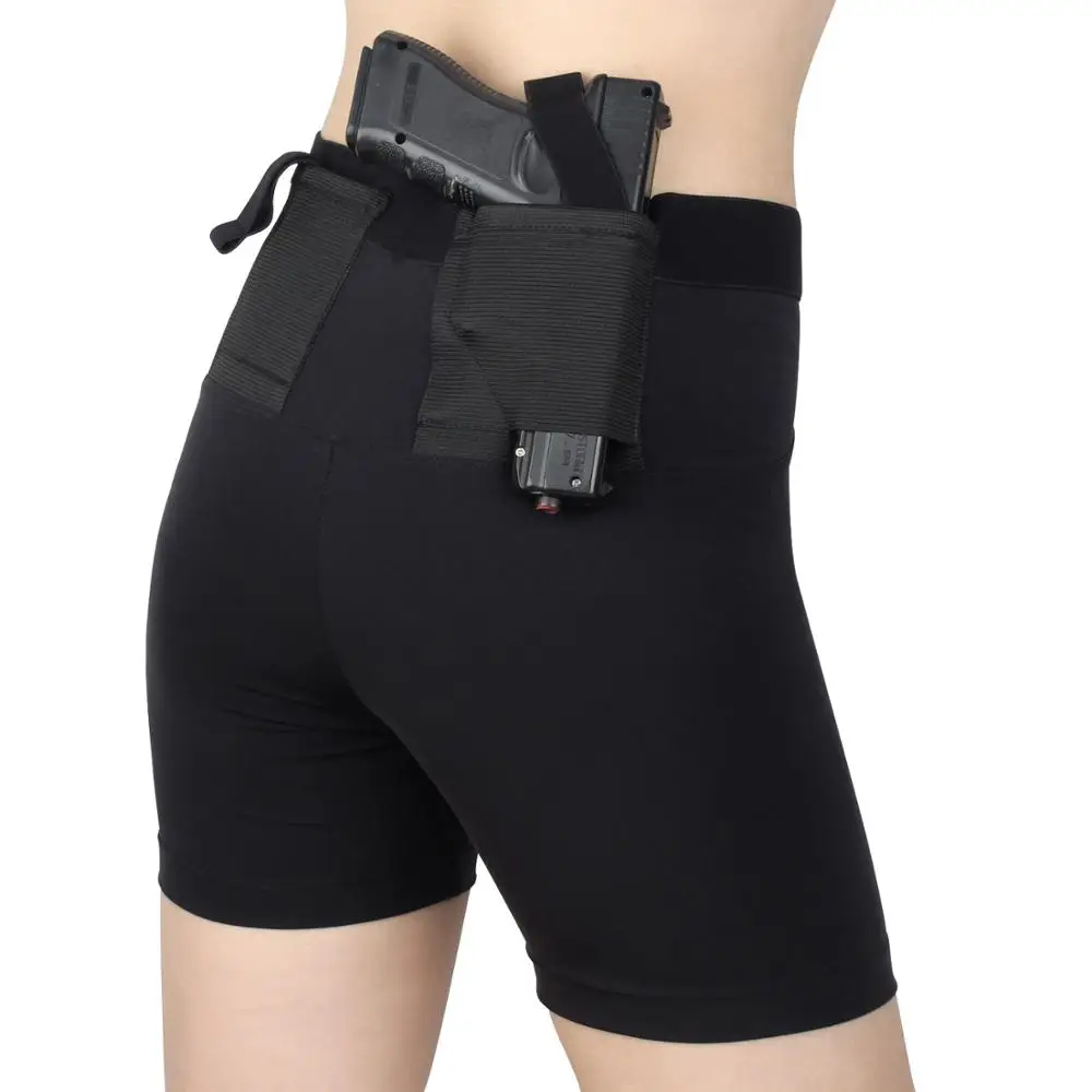 

Hot Sale Tactical Holster IWB Concealed High Bullet Seamless Women's Underwear Holster, Black/nude