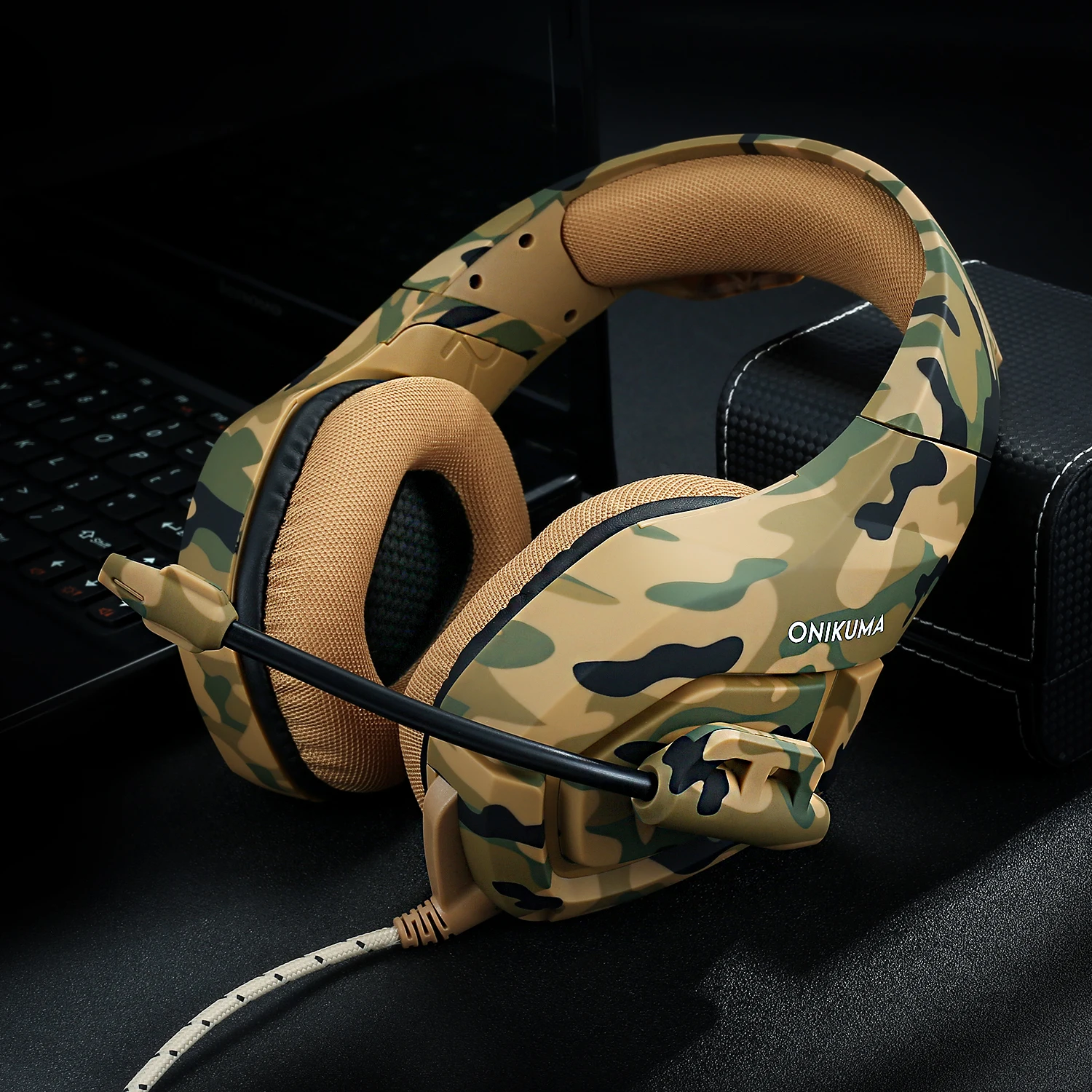 

Top Seller ONIKUMA K1-B Camouflage Computer Gamer Headphones with Mic Noise Canceling Gaming Headset