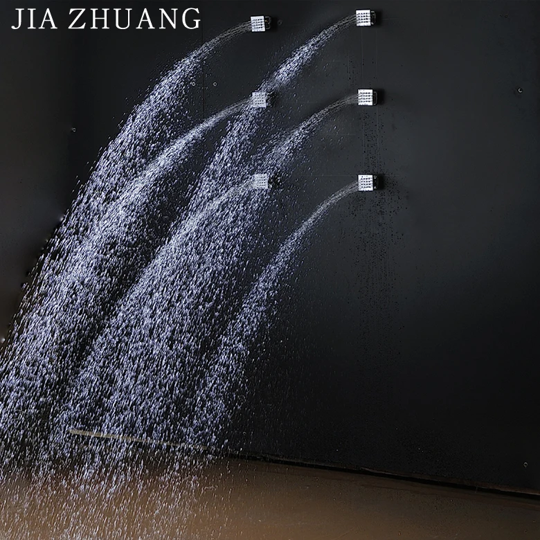 Bath Accessory Wall Mounted Square Brass Doboth Shower Body Sprayer 2