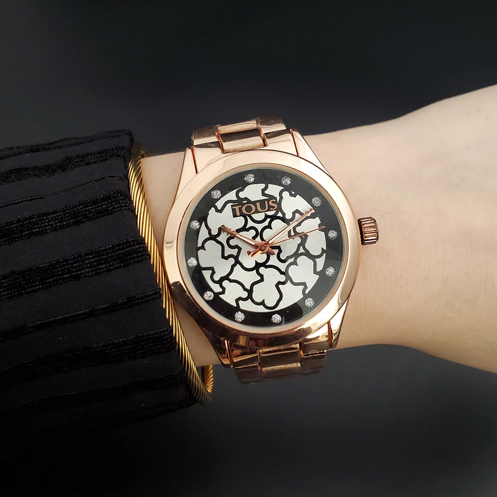 

Wholesale Price New Boutique Gift Watch Beautiful Pattern Dial With Gift Box Free Shipping, 5 colors