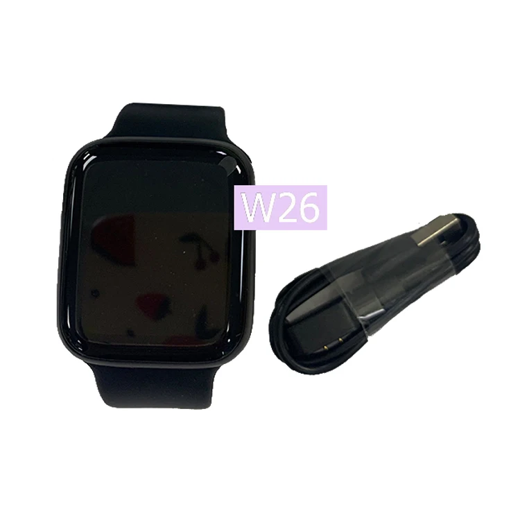 

W26 Smartwatch Sport Bracelet Heart Rate Monitor Wristband Waterproof BT Call Series 6 Band 44mm IWO ECG W26 Smart Watch