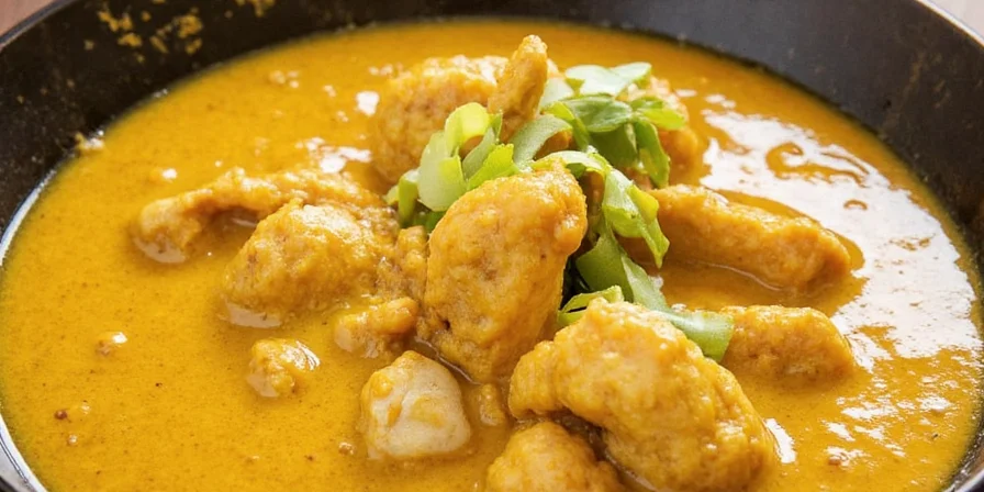 Spicy coconut-based curry with island herbs