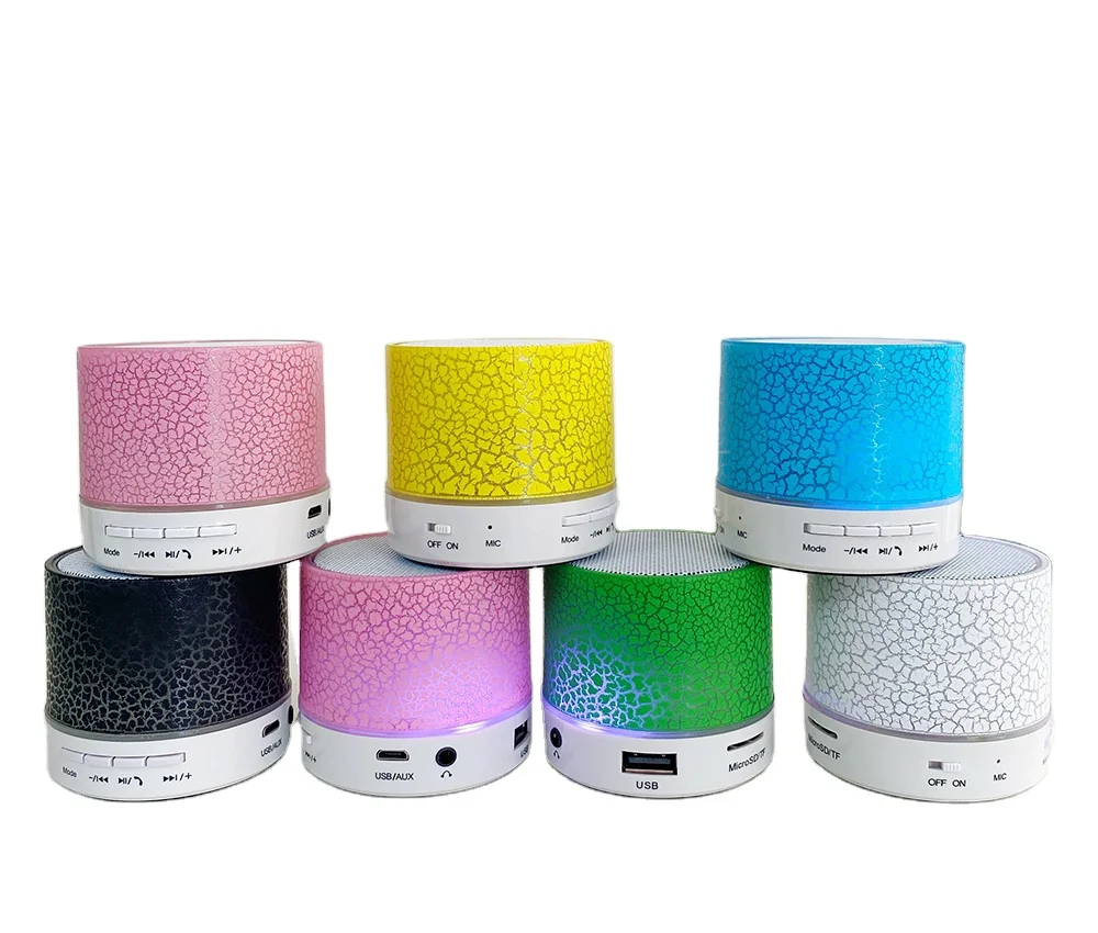 

Mini Wireless Crack Bluetooth Speaker Portable Outdoor Bluetooth Speaker A9 With LED Light