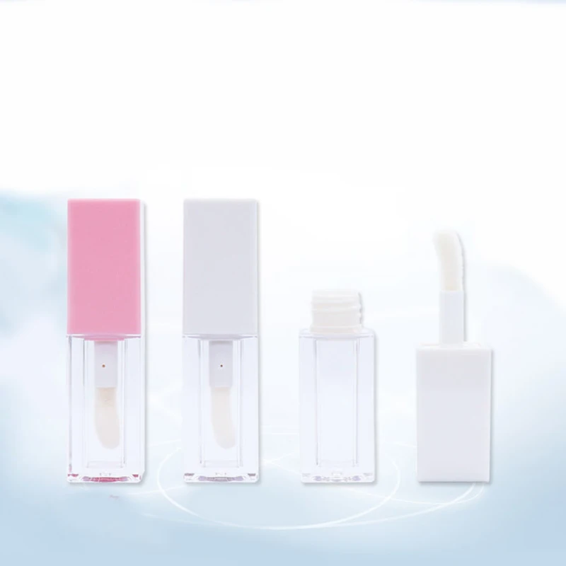 

2023 new empty pink lipgloss tube containers Plastic AS 5ml Empty Lipgloss Tube