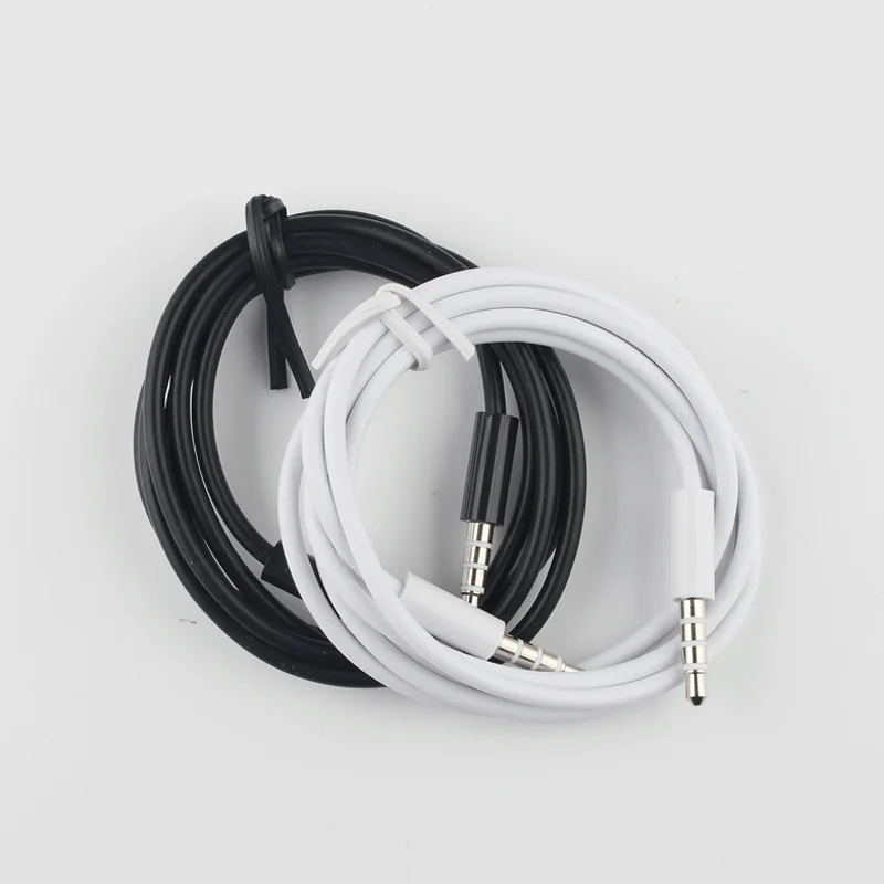 

Best Price Aux cable 3.5mm Jack 3.5mm 4-pole PVC Aux Cable, Black ,white