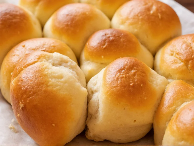Homemade bread rolls golden crust closeup