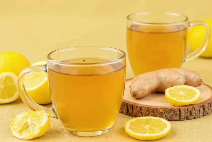 honey ginger tea with lemon