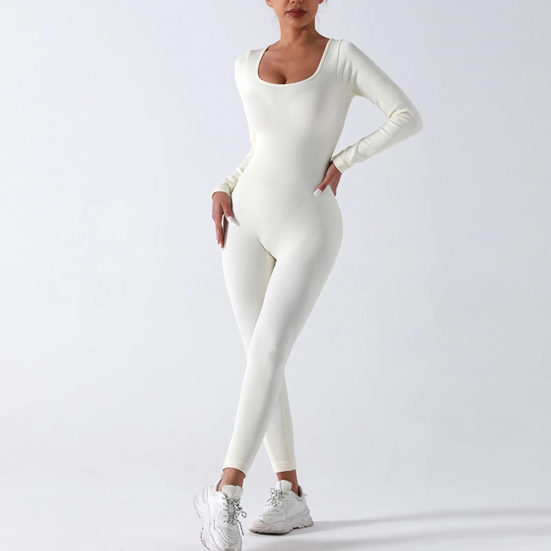 Women's Gym Fitness Bodysuit Four-Way Stretch Breathable Eco-Friendly Elastic Waist Yoga Jumpsuit Print Nylon/Spandex Set