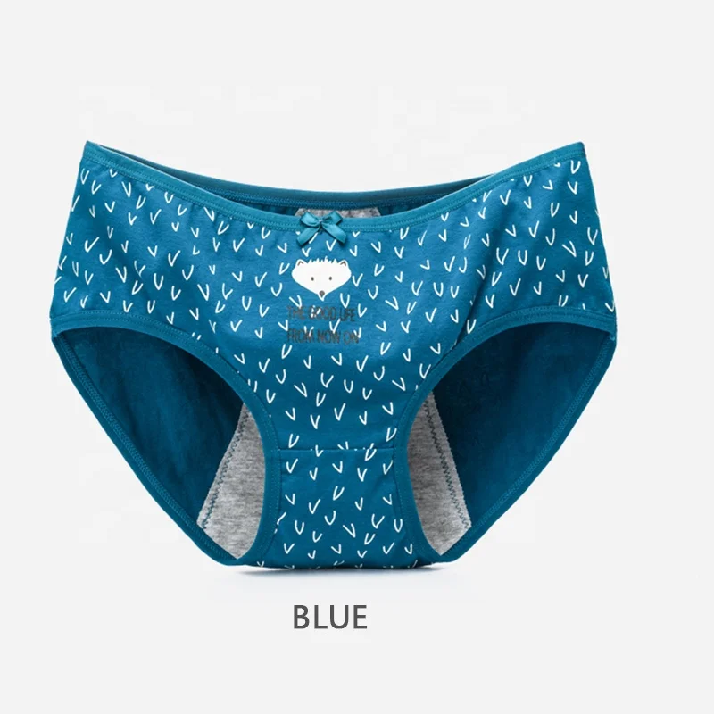 

women period menstrual proof prevent side leakage teens pure cotton underwear