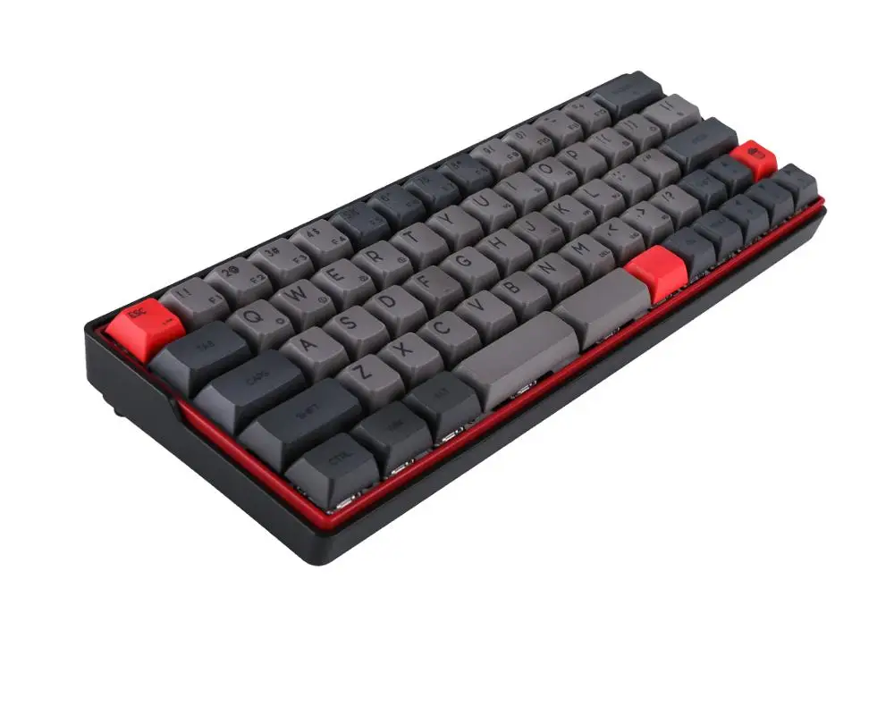 

Convertible Wireless Mechanical Keyboard 60 Percent Compact and Portable Kemove 64/66 key